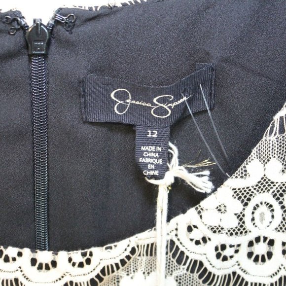 Jessica Simpson Layered Lace Sheath Dress H10835 - Picture 4 of 10